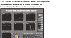 Desktop Screenshot of lakepleasantweather.com