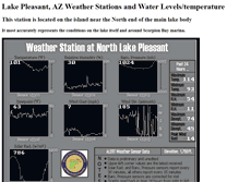 Tablet Screenshot of lakepleasantweather.com